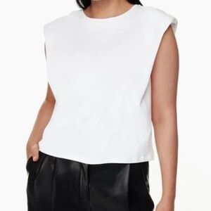 Babaton White Muscle Tee